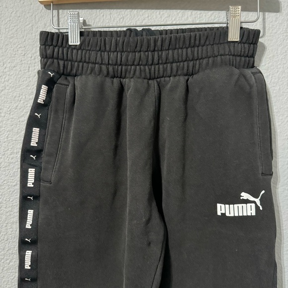 Puma Black Big Boy Athletic Joggers Pants Size S - Picture 3 of 16